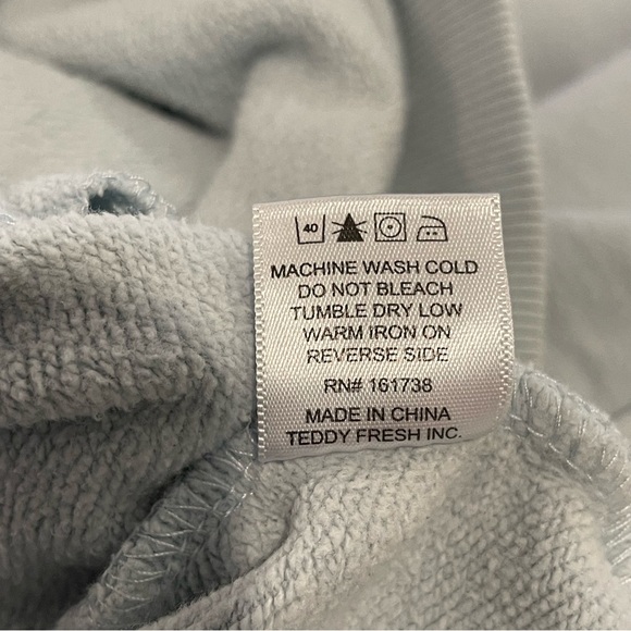 Teddy Fresh Sweatshirt Mens Large Hoodie Colorblock Heavyweight Athletic Hooded - Picture 12 of 15